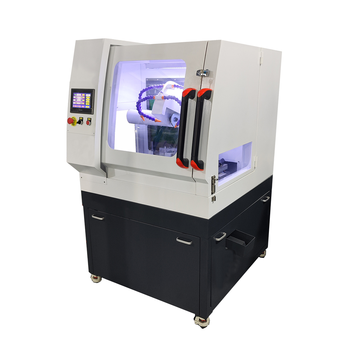 ZQ-300F自动智能金相切割机 - 立地一体式三轴切割,多种模式,适合异形件精密切割