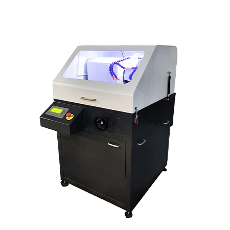 QG-100Z金相试样切割机 - 立地一体式，自动/手动切割，液晶屏控制，精密切割